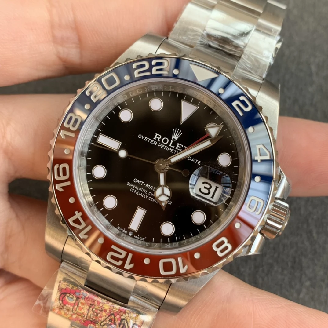 Rolex GMT-Master Coke Steel — photographed off the sweep