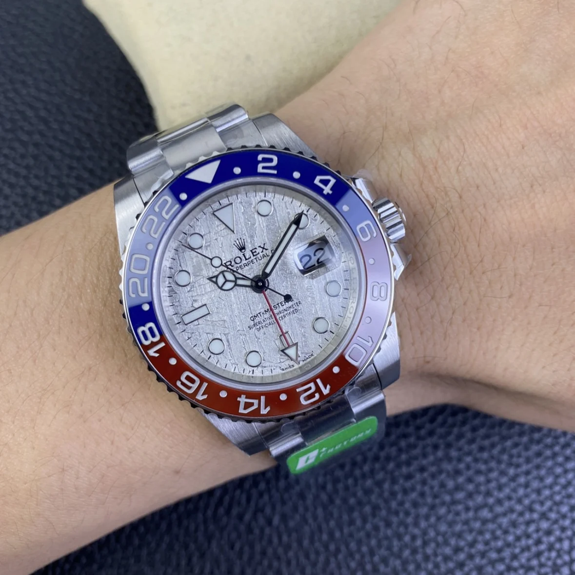 Rolex GMT-Master Coke — photographed off the sweep