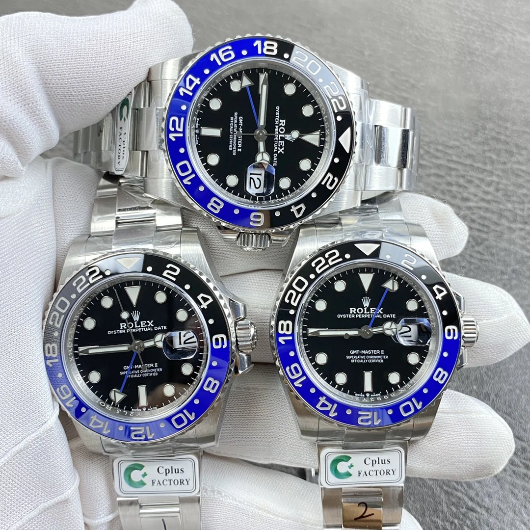 Rolex GMT-Master II Batman — photographed off the sweep