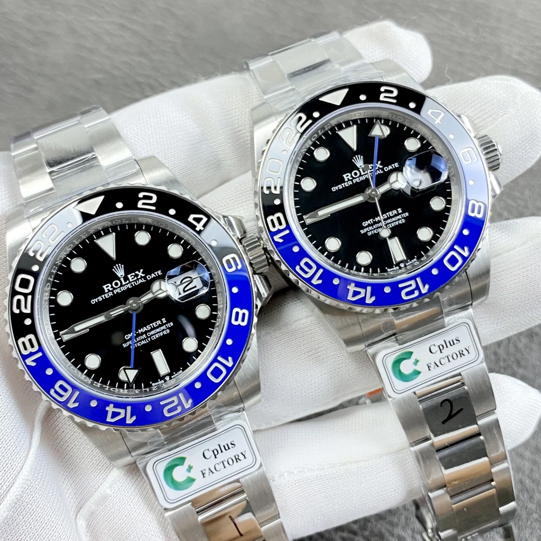 Rolex GMT-Master II Batman — photographed off the sweep