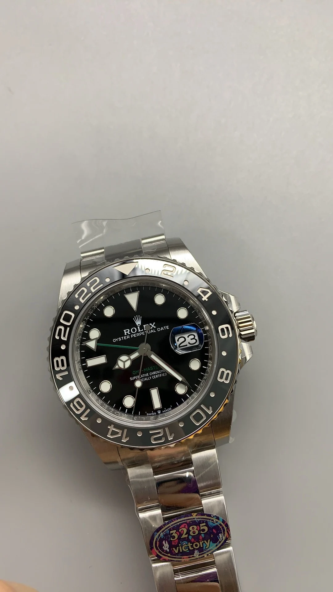 Rolex GMT-Master II Black Dial — photographed off the sweep