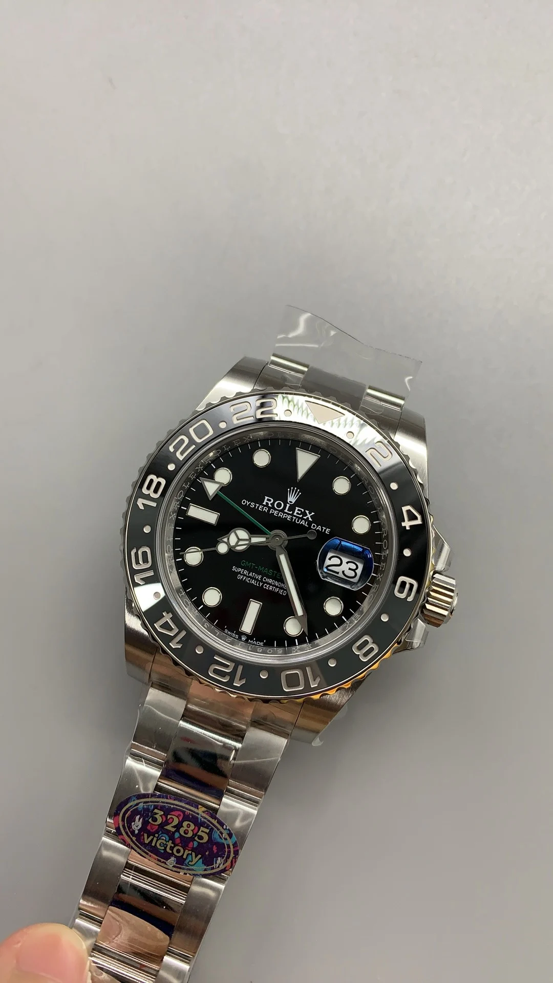 Rolex GMT-Master II Black Dial — photographed off the sweep