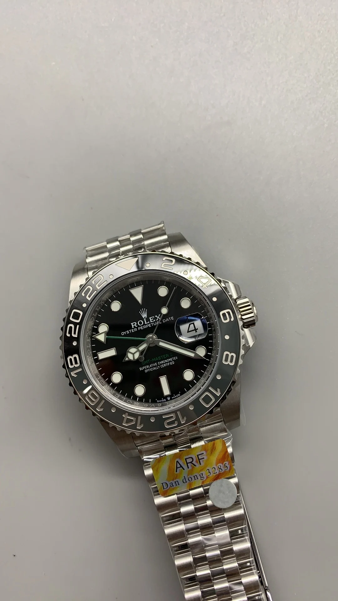 Rolex GMT-Master II Black Dial — photographed off the sweep