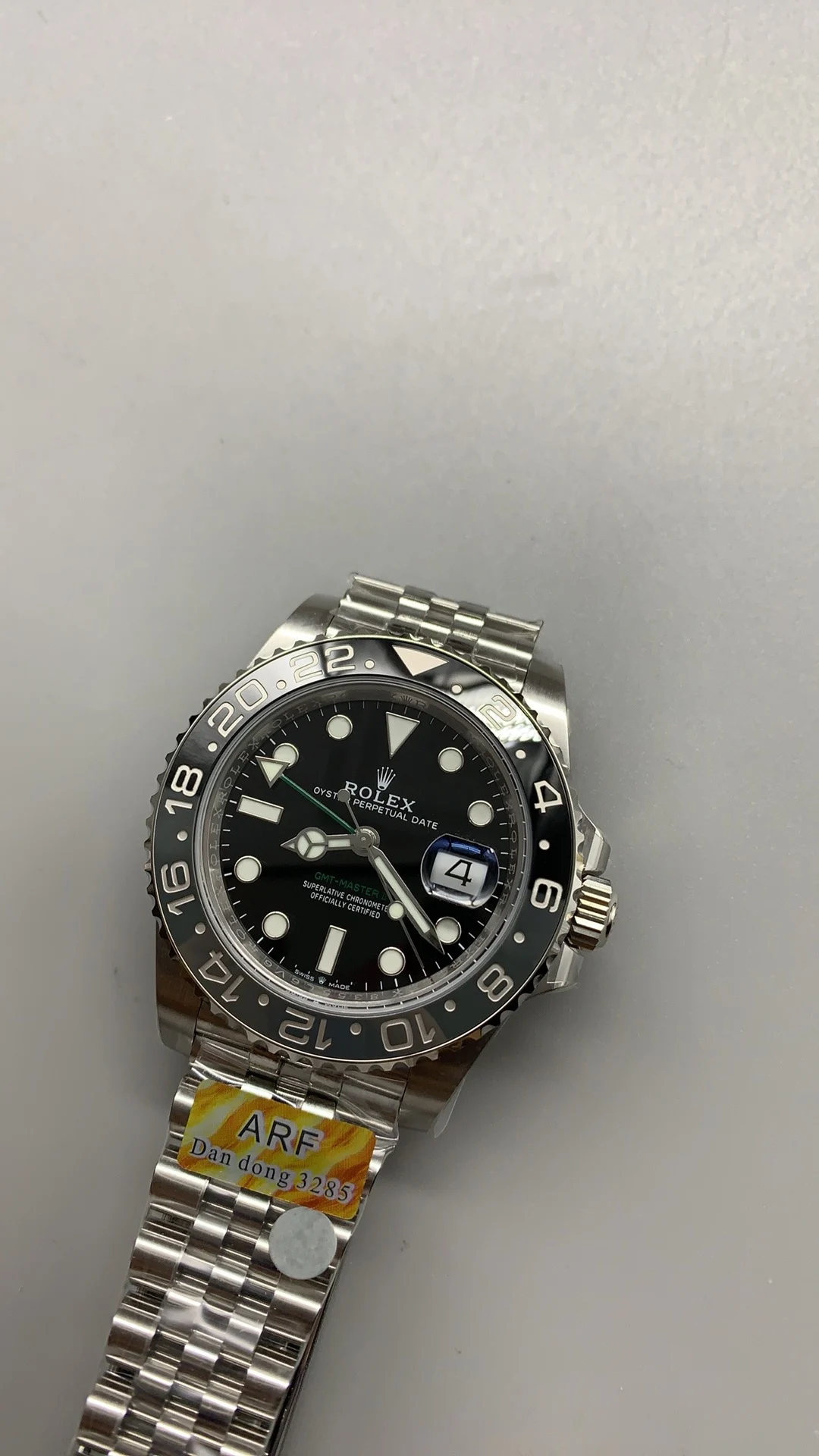 Rolex GMT-Master II Black Dial — photographed off the sweep