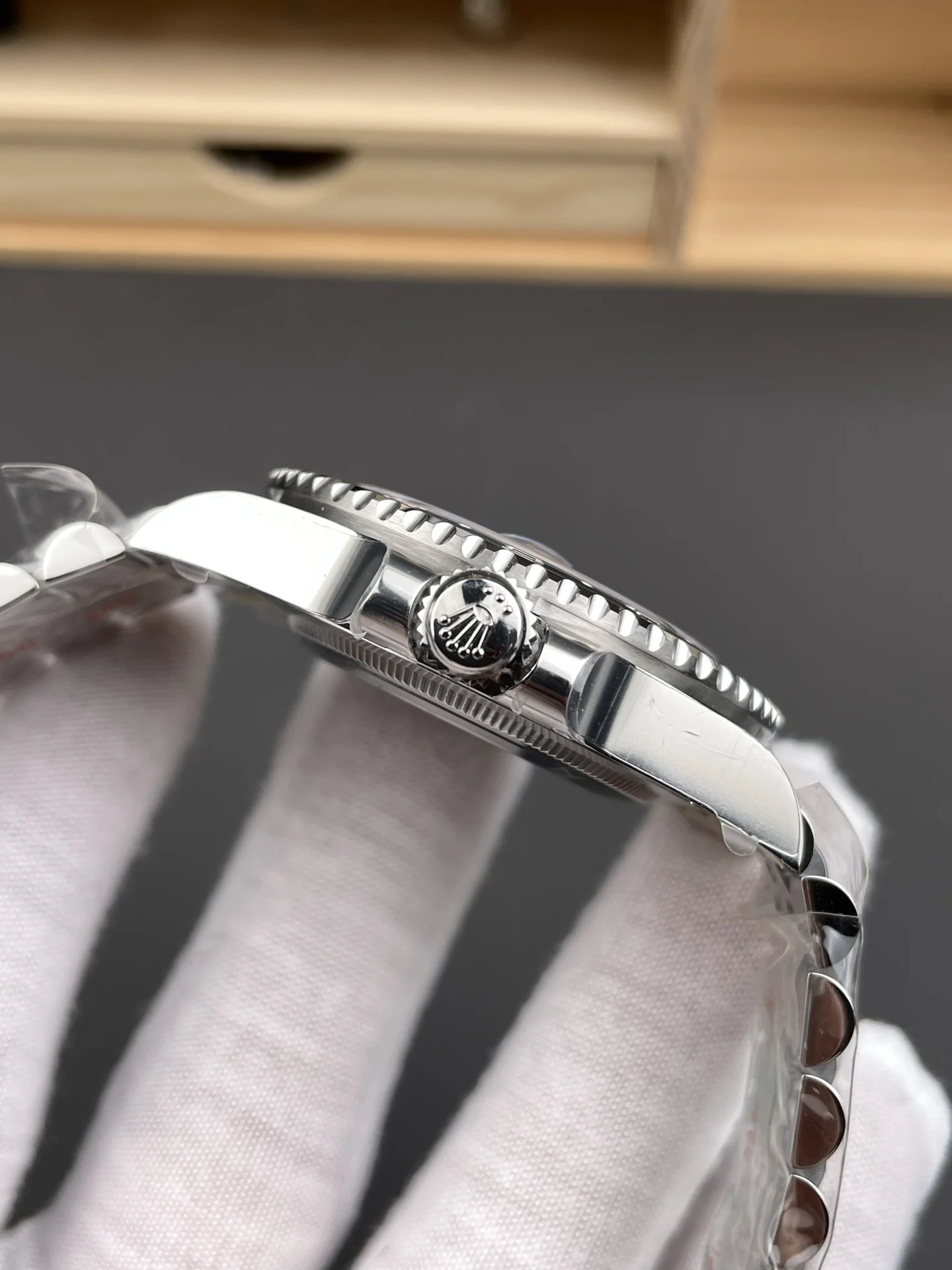 Rolex GMT-Master II Black Dial 40mm — photographed off the sweep