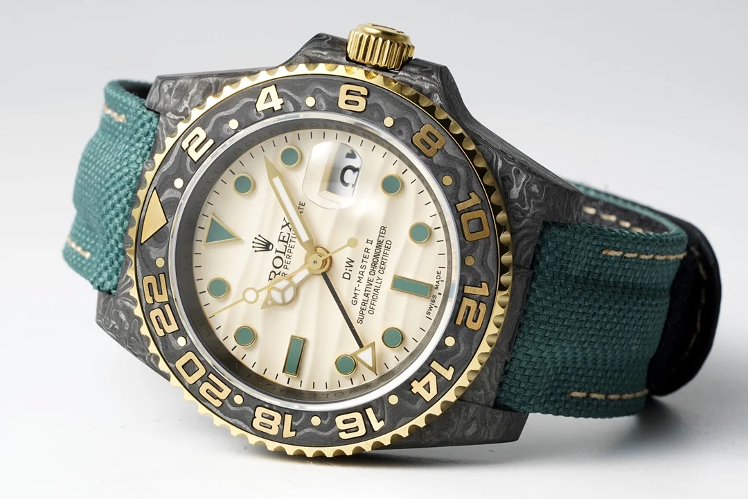 Rolex GMT-Master II Carbon — photographed off the sweep