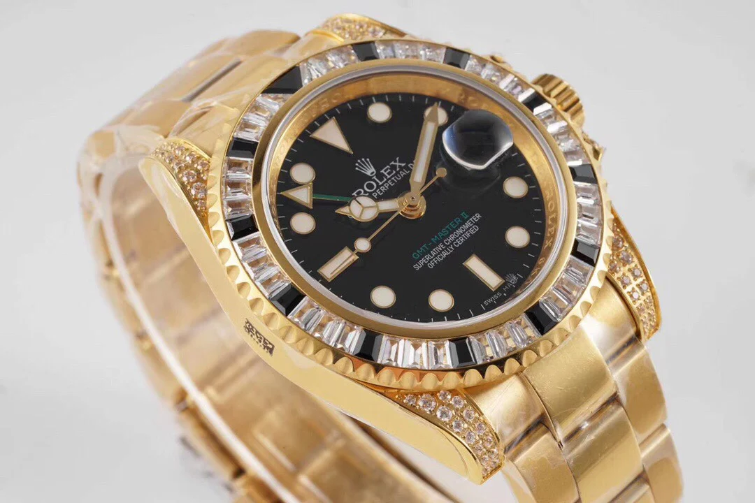 Rolex GMT-Master II Diamond-Set 40mm — photographed off the sweep