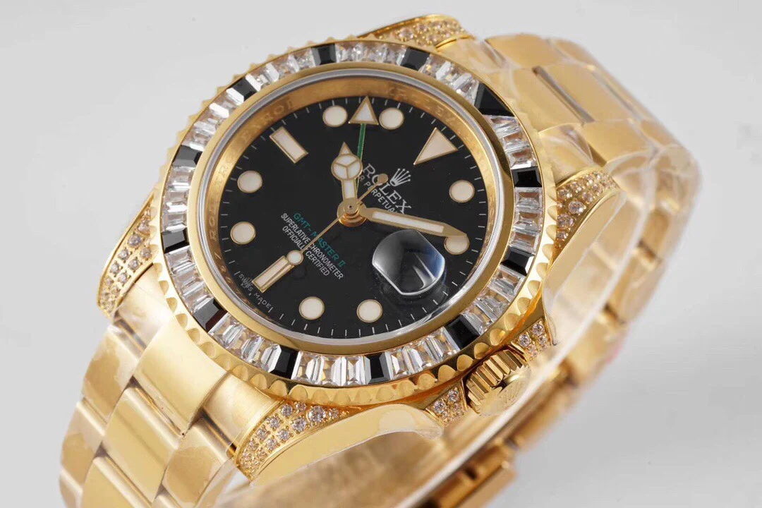 Rolex GMT-Master II Diamond-Set 40mm — photographed off the sweep