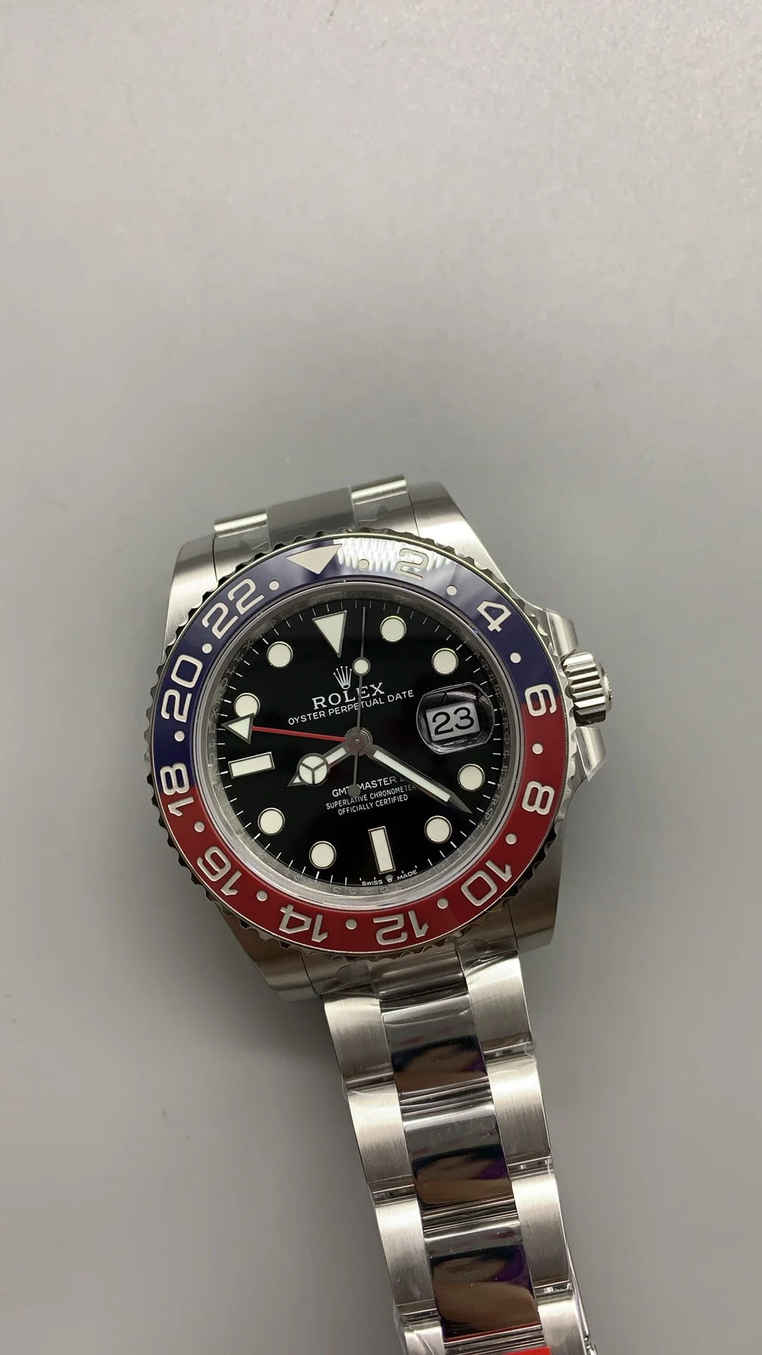 Rolex GMT-Master II Pepsi β photographed off the sweep