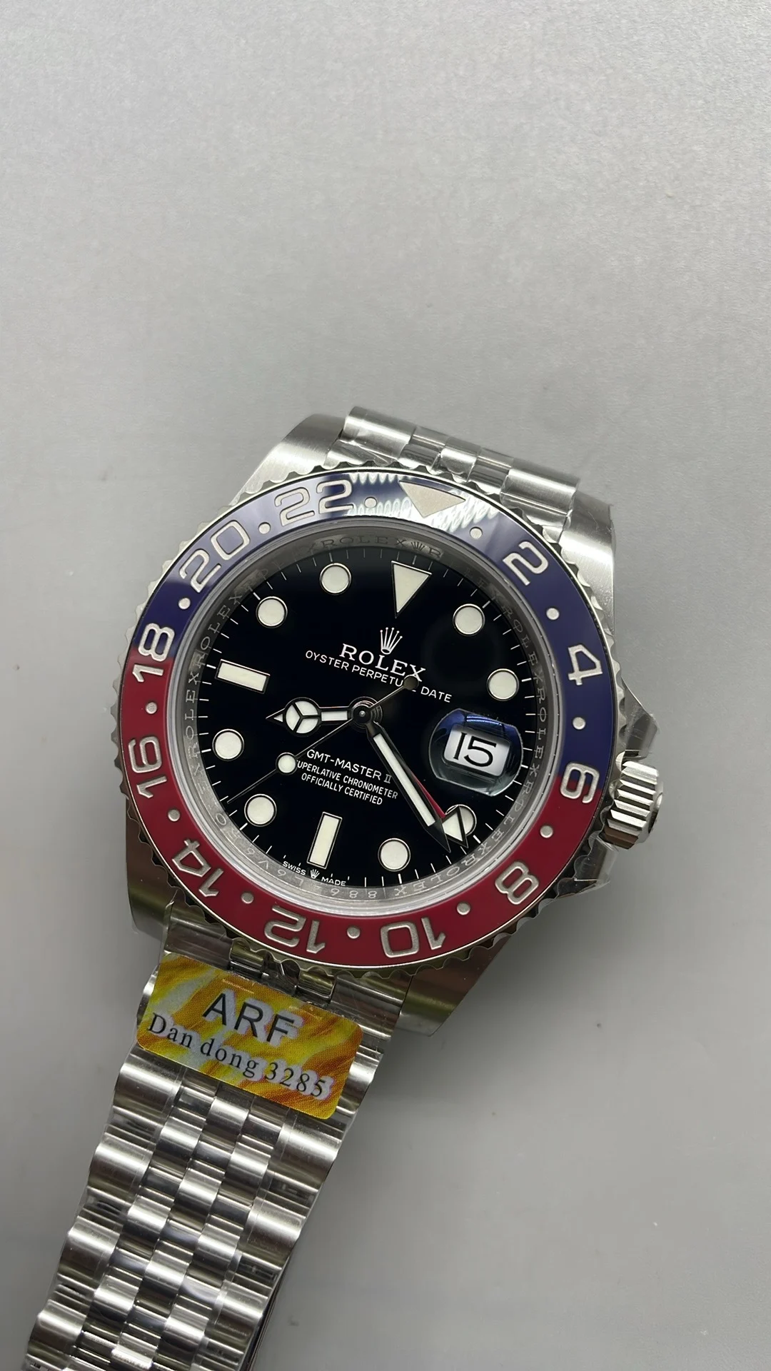Rolex GMT-Master II Pepsi β photographed off the sweep