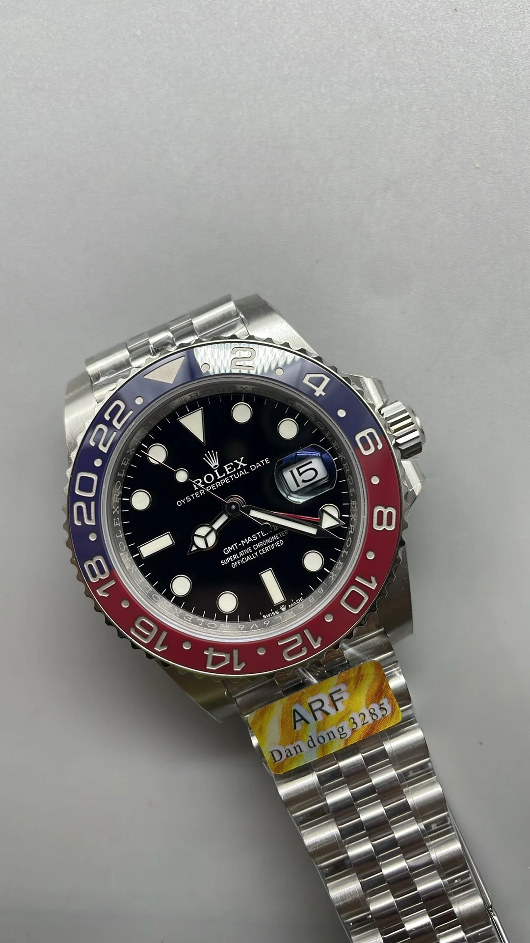 Rolex GMT-Master II Pepsi β photographed off the sweep