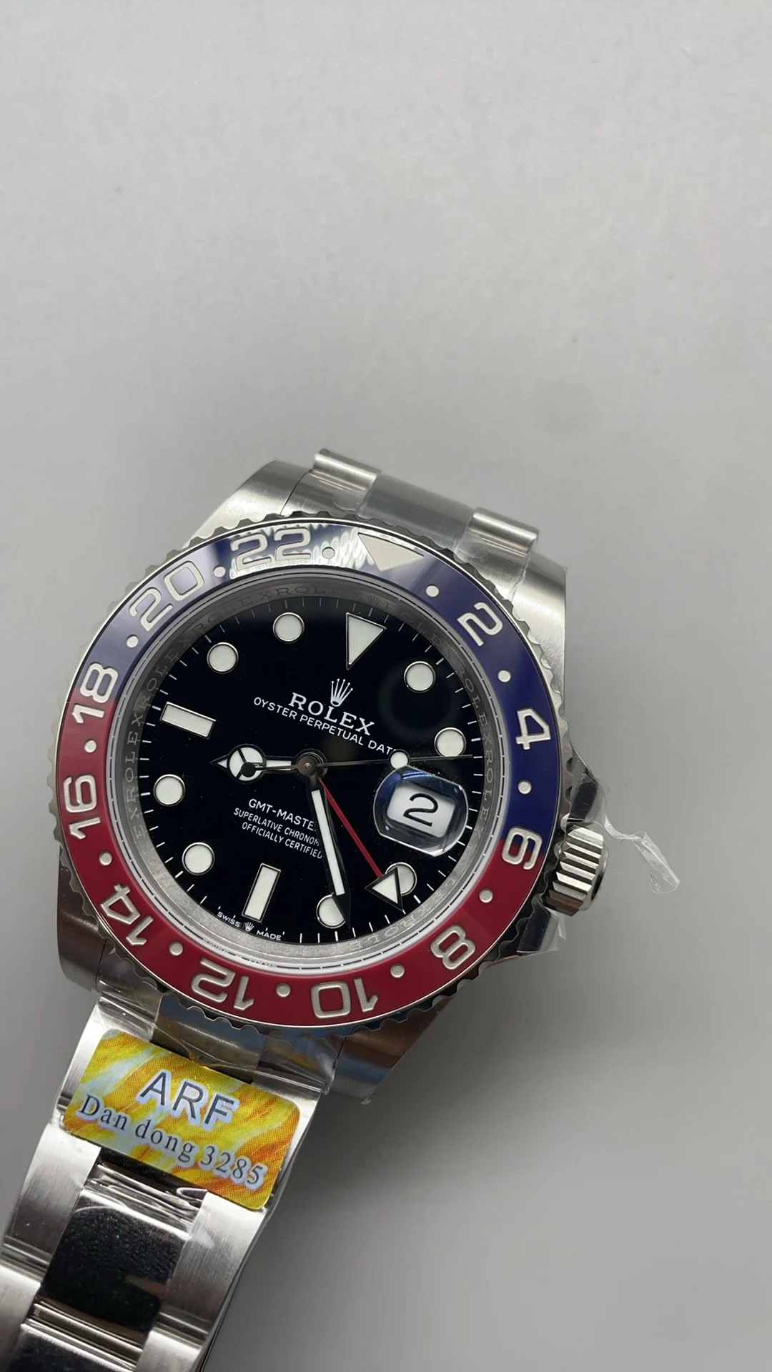 Rolex GMT-Master II Pepsi β photographed off the sweep