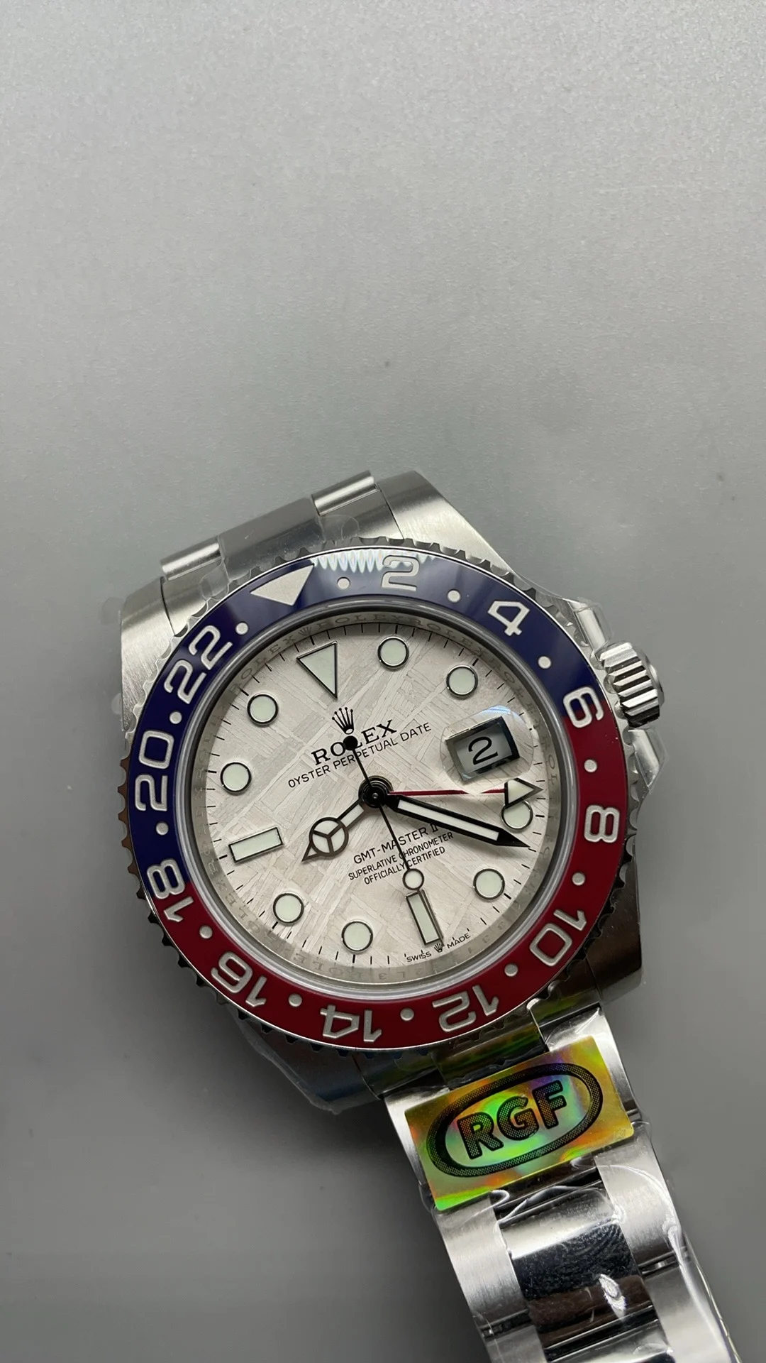 Rolex GMT-Master II Pepsi β photographed off the sweep