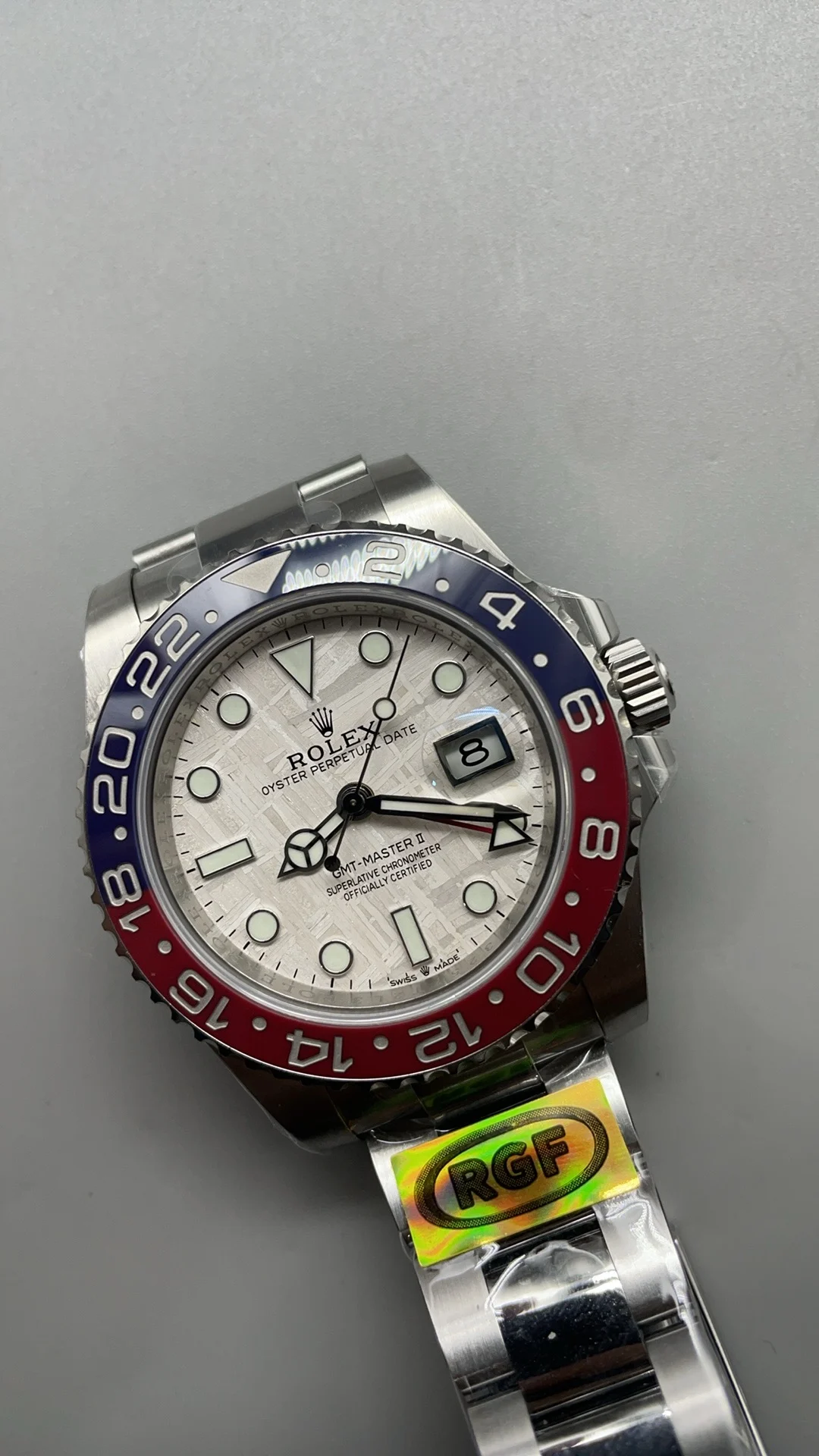 Rolex GMT-Master II Pepsi β photographed off the sweep
