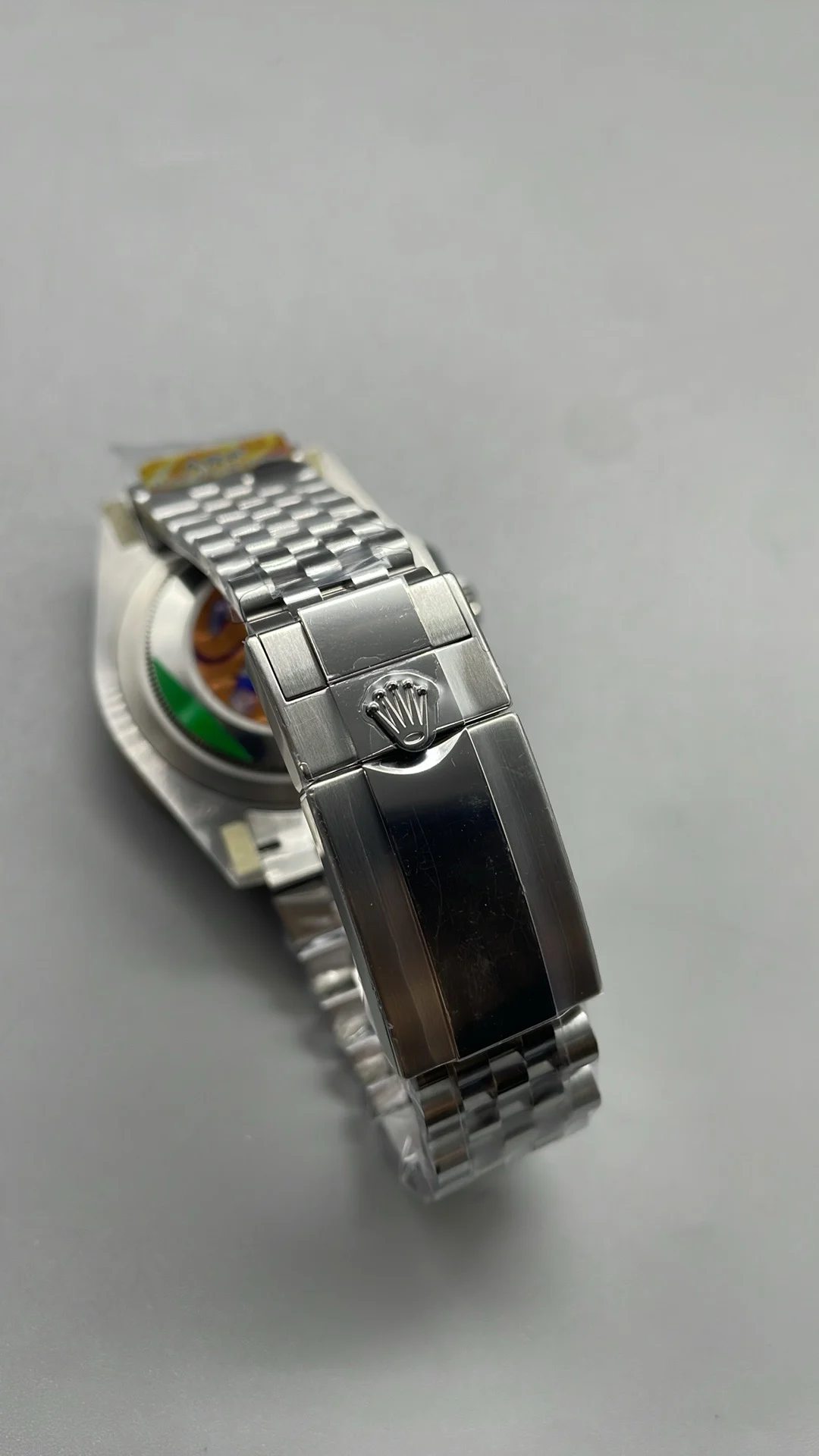 Rolex GMT-Master II Pepsi Black Dial — photographed off the sweep