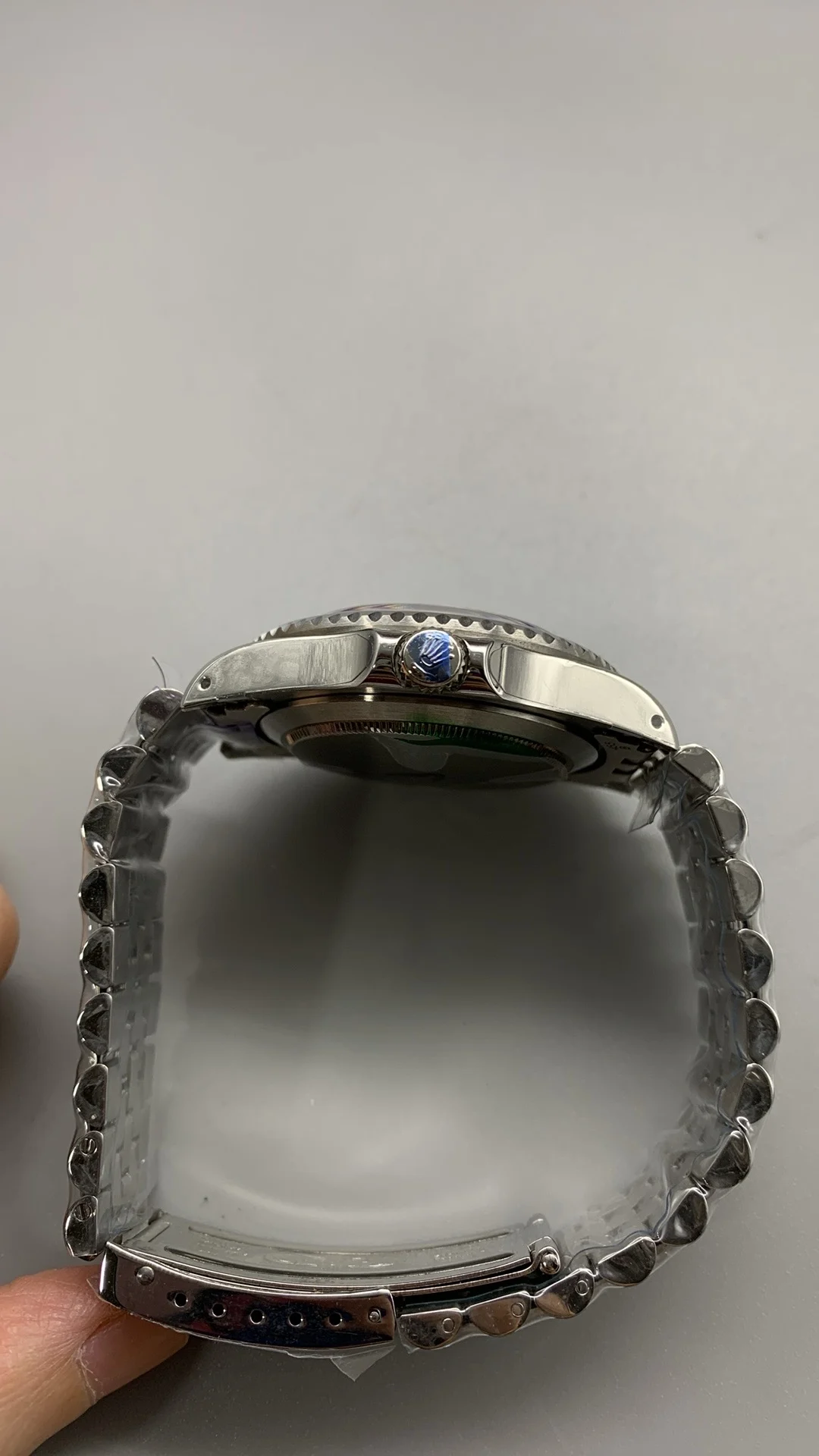 Rolex GMT-Master II Pepsi Yellow Dial — photographed off the sweep