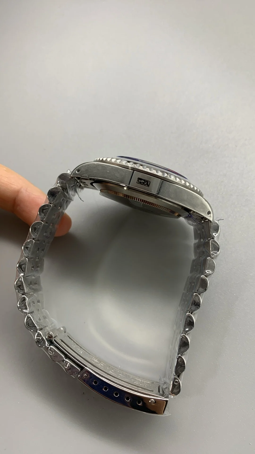 Rolex GMT-Master II Pepsi Yellow Dial — photographed off the sweep