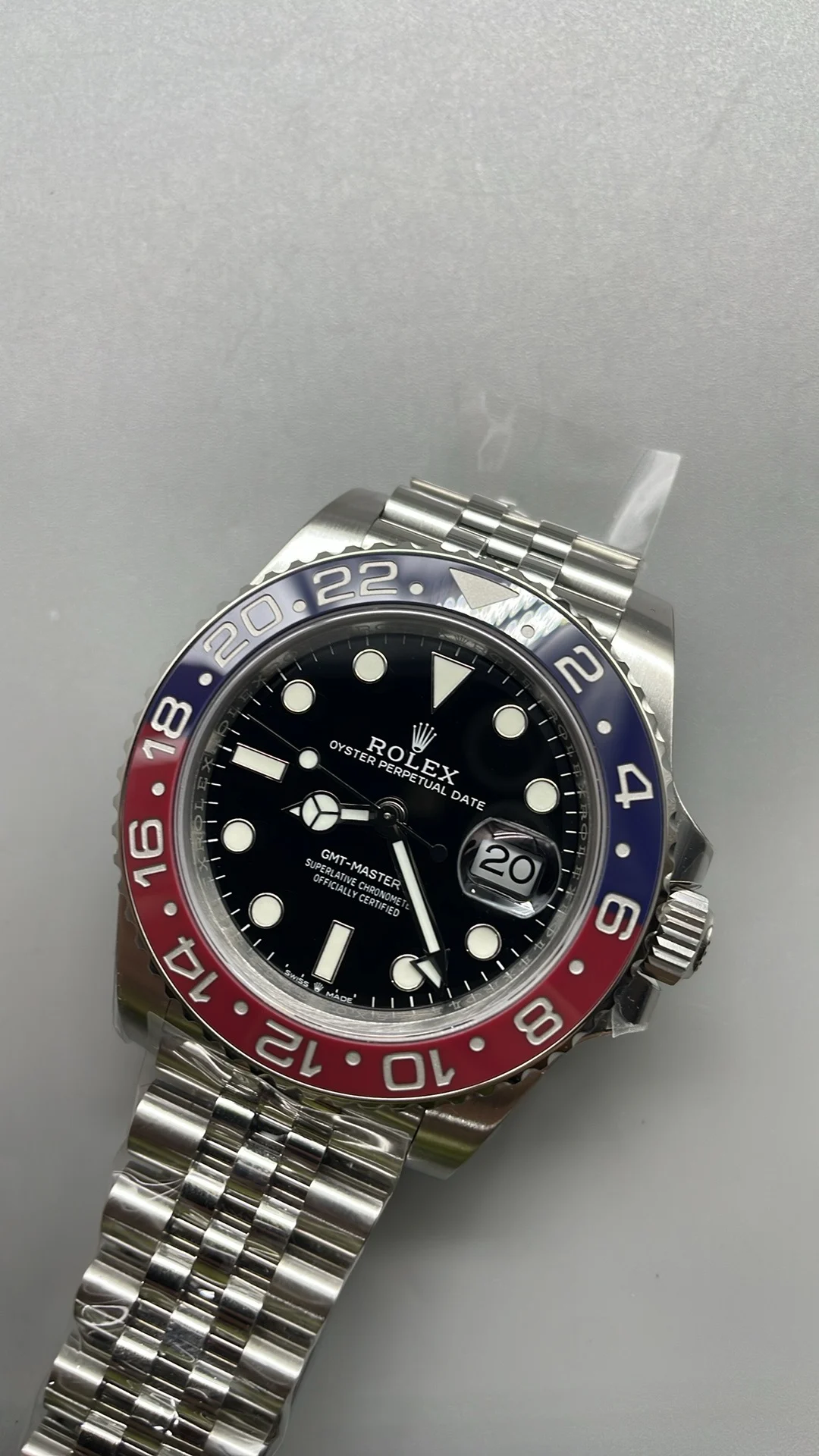Rolex GMT-Master II Pepsi β photographed off the sweep