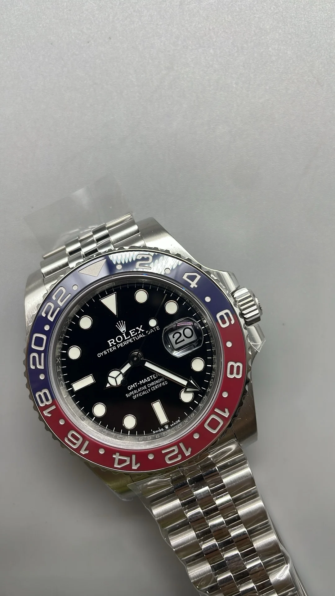 Rolex GMT-Master II Pepsi β photographed off the sweep