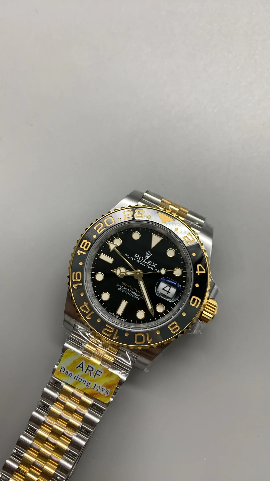 Rolex GMT-Master II Two-Tone — photographed off the sweep