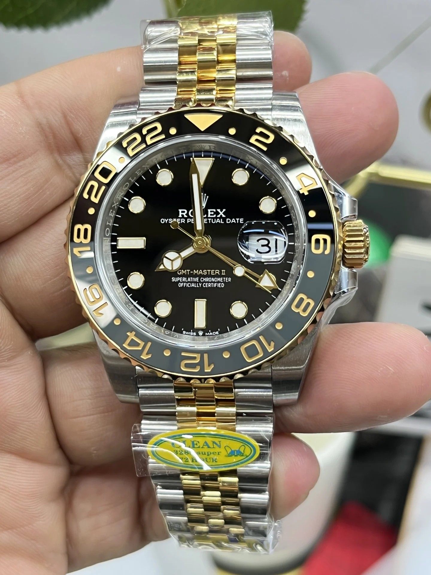 Rolex GMT-Master II Two-Tone 40mm — photographed off the sweep