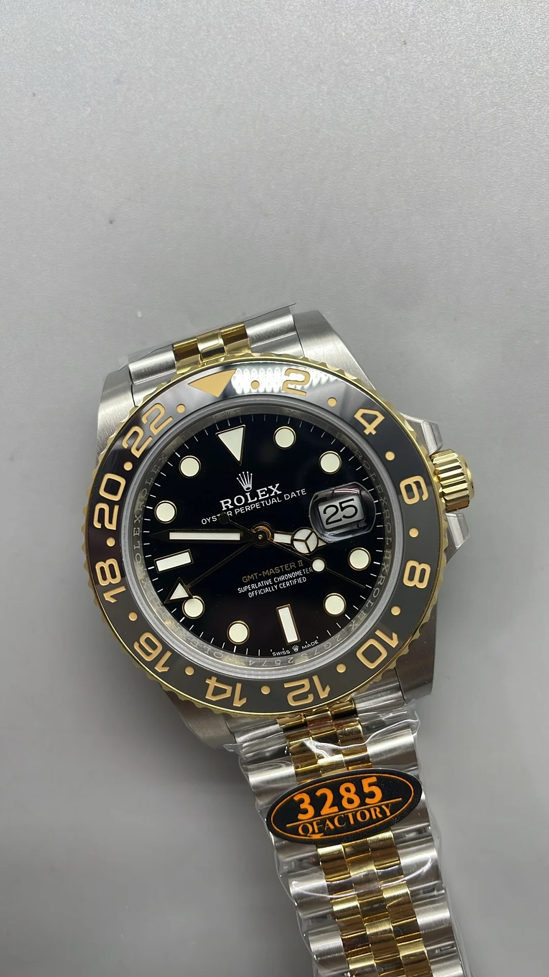 Rolex GMT-Master II Two-Tone — photographed off the sweep