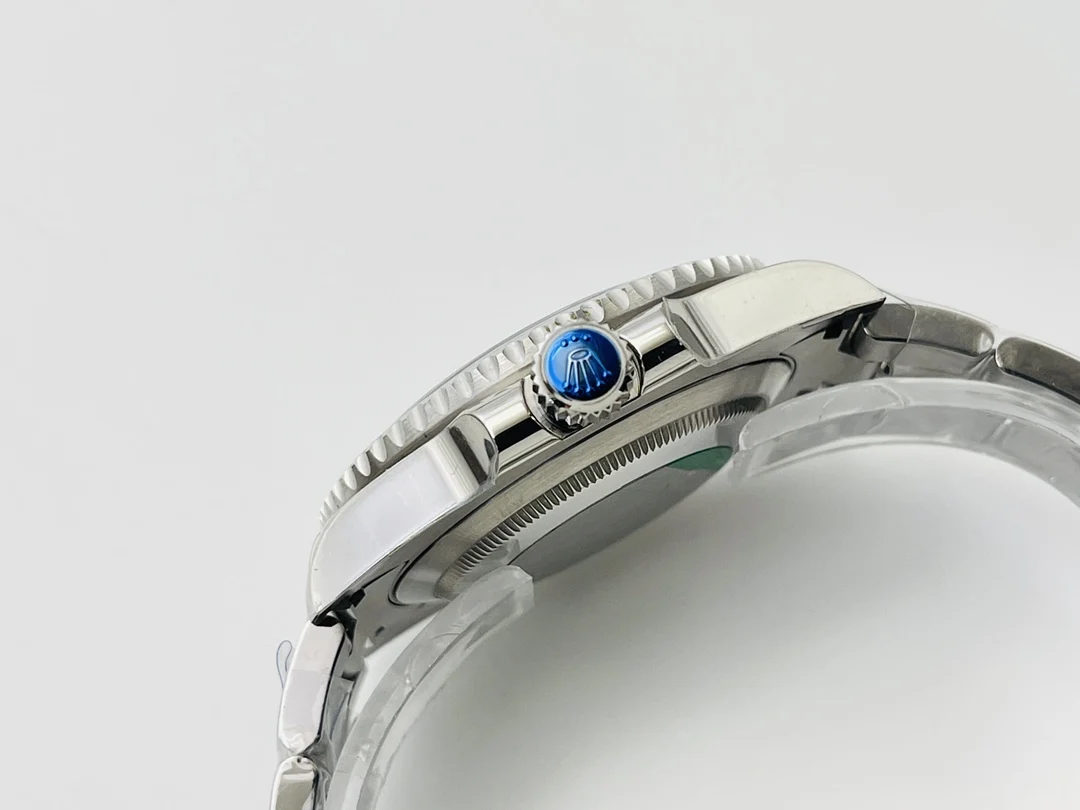 Rolex GMT-Master II White Gold Blue Dial 126710 40mm — photographed off the sweep