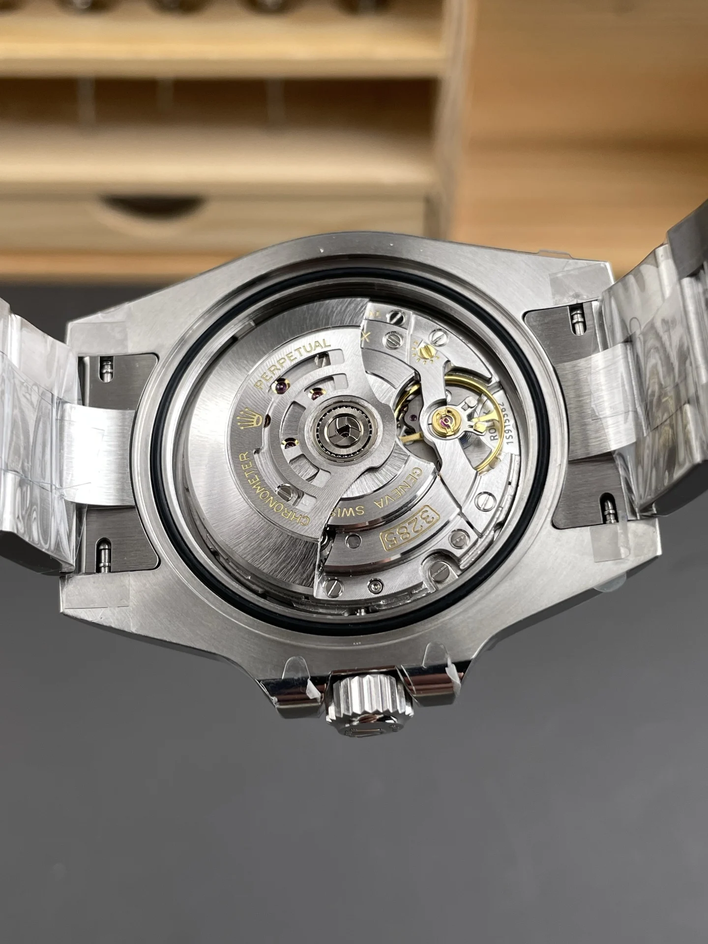 Rolex GMT-Master Inter Milan Batman — photographed off the sweep