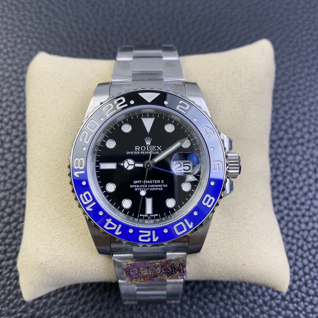 Rolex GMT-Master Inter Milan Steel — photographed off the sweep