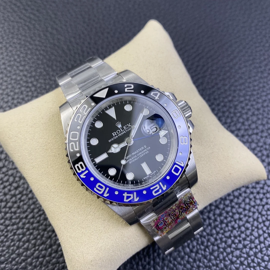 Rolex GMT-Master Inter Milan Steel — photographed off the sweep