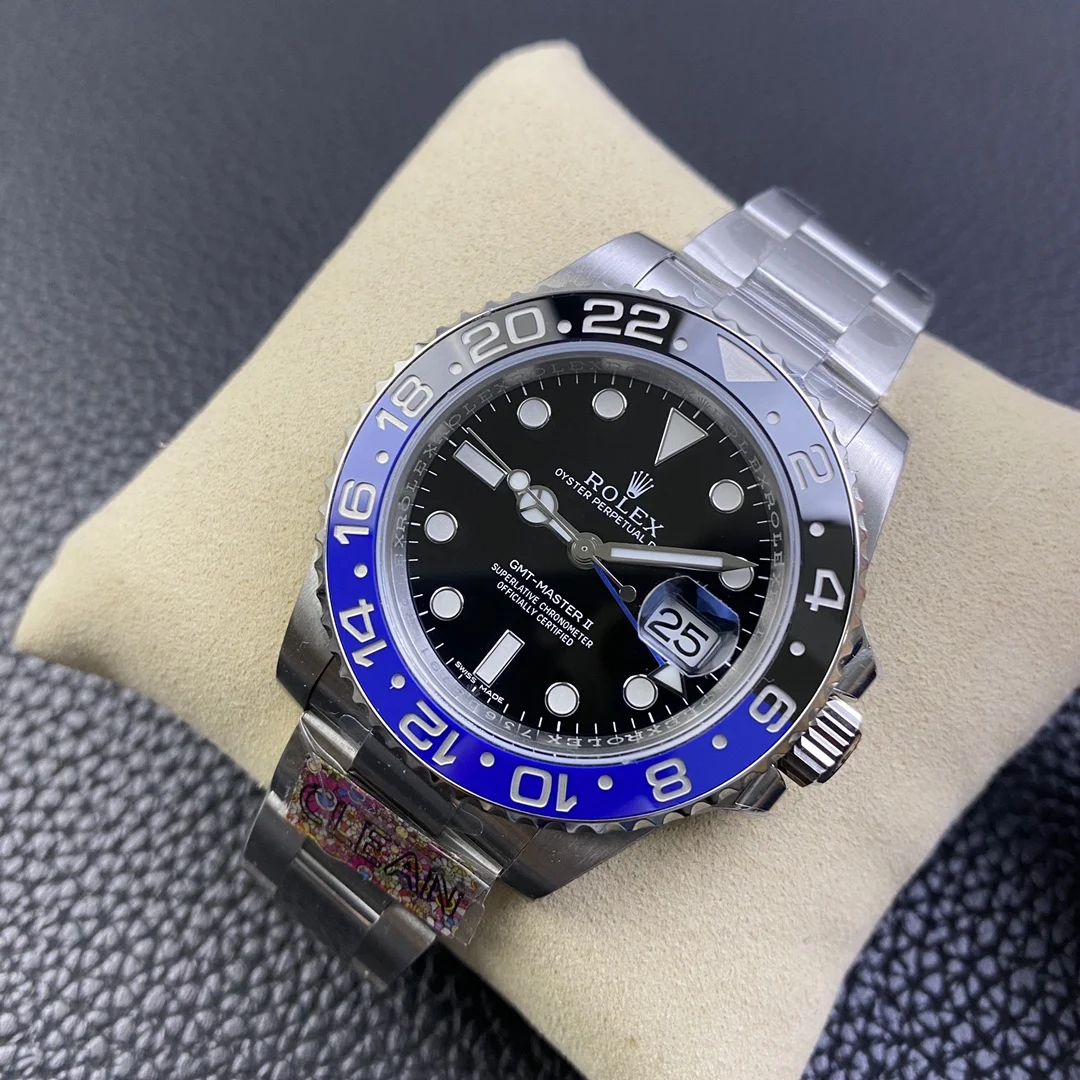 Rolex GMT-Master Inter Milan Steel — photographed off the sweep