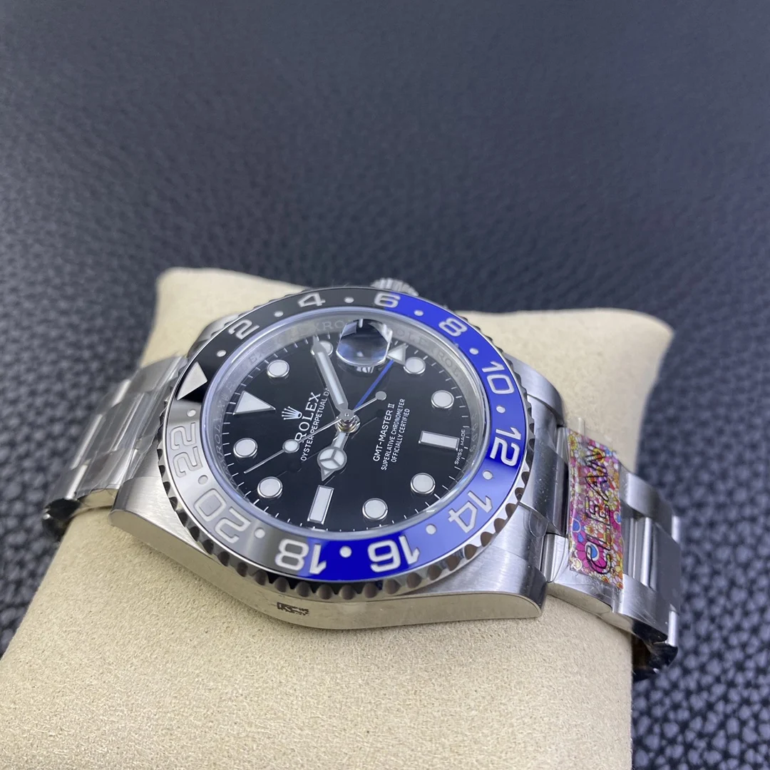 Rolex GMT-Master Inter Milan Steel — photographed off the sweep