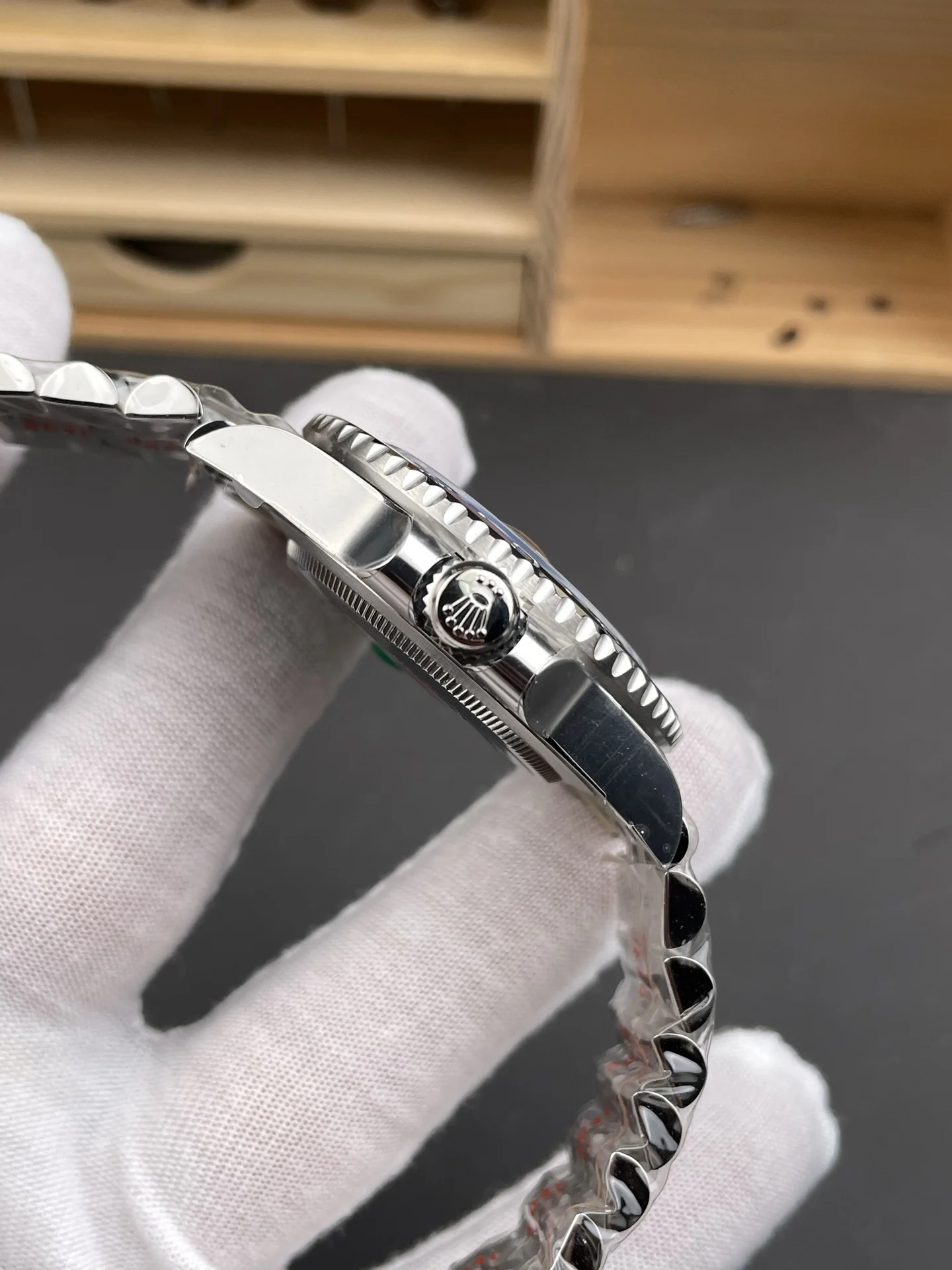 Rolex GMT-Master Inter Milan — photographed off the sweep