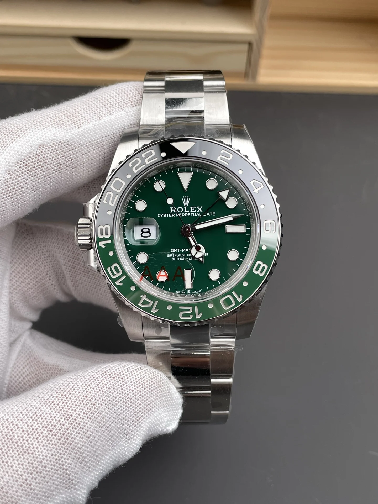 Rolex GMT-Master Sprite 40mm — photographed off the sweep