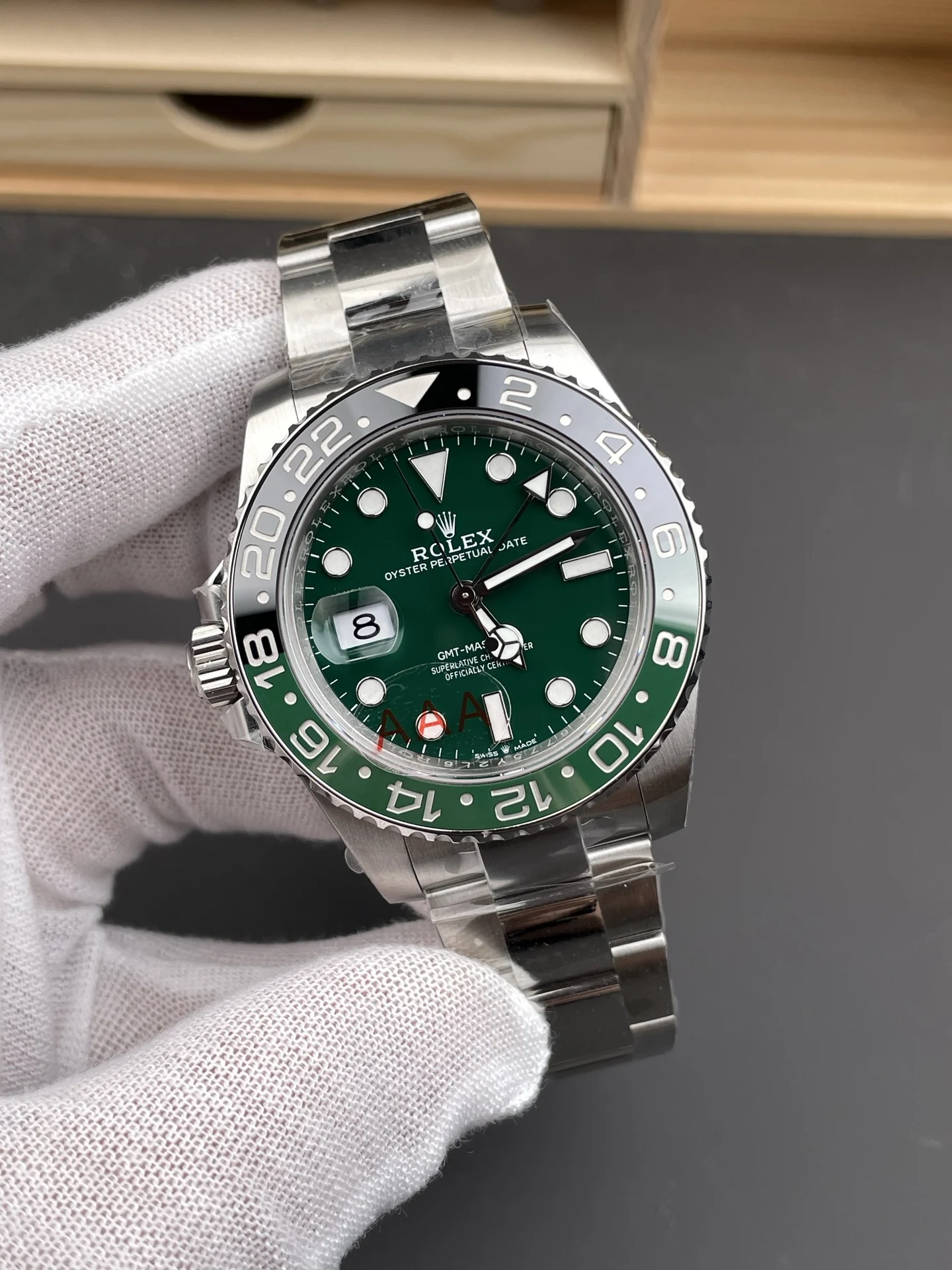 Rolex GMT-Master Sprite 40mm — photographed off the sweep