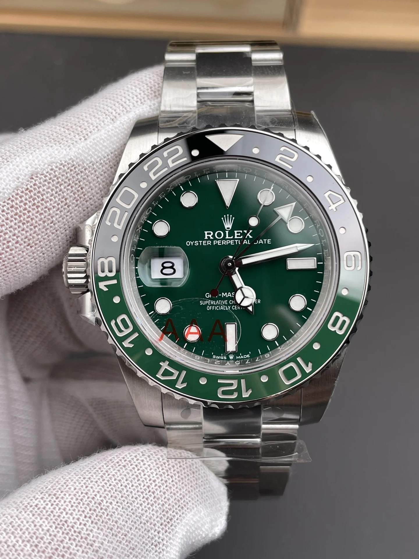 Rolex GMT-Master Sprite 40mm — photographed off the sweep
