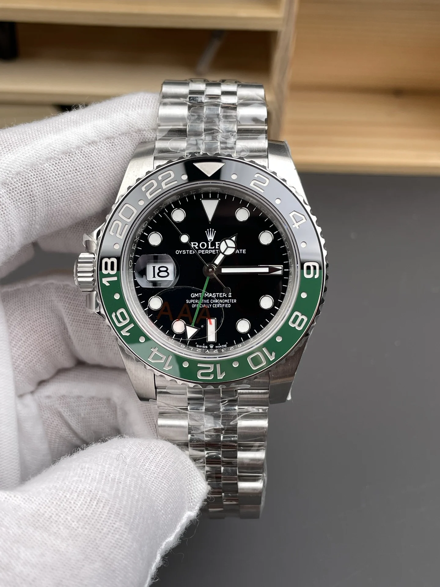 Rolex GMT-Master Sprite 40mm — photographed off the sweep