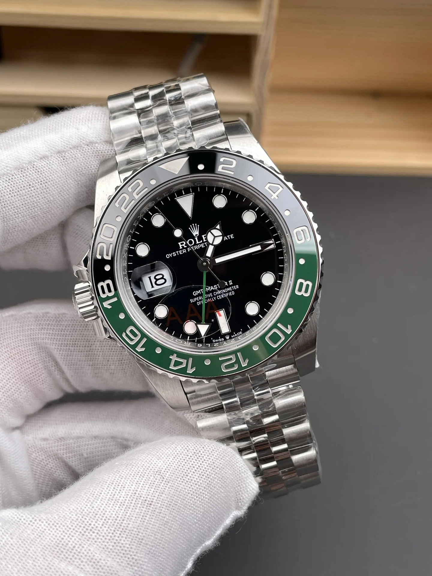 Rolex GMT-Master Sprite 40mm — photographed off the sweep