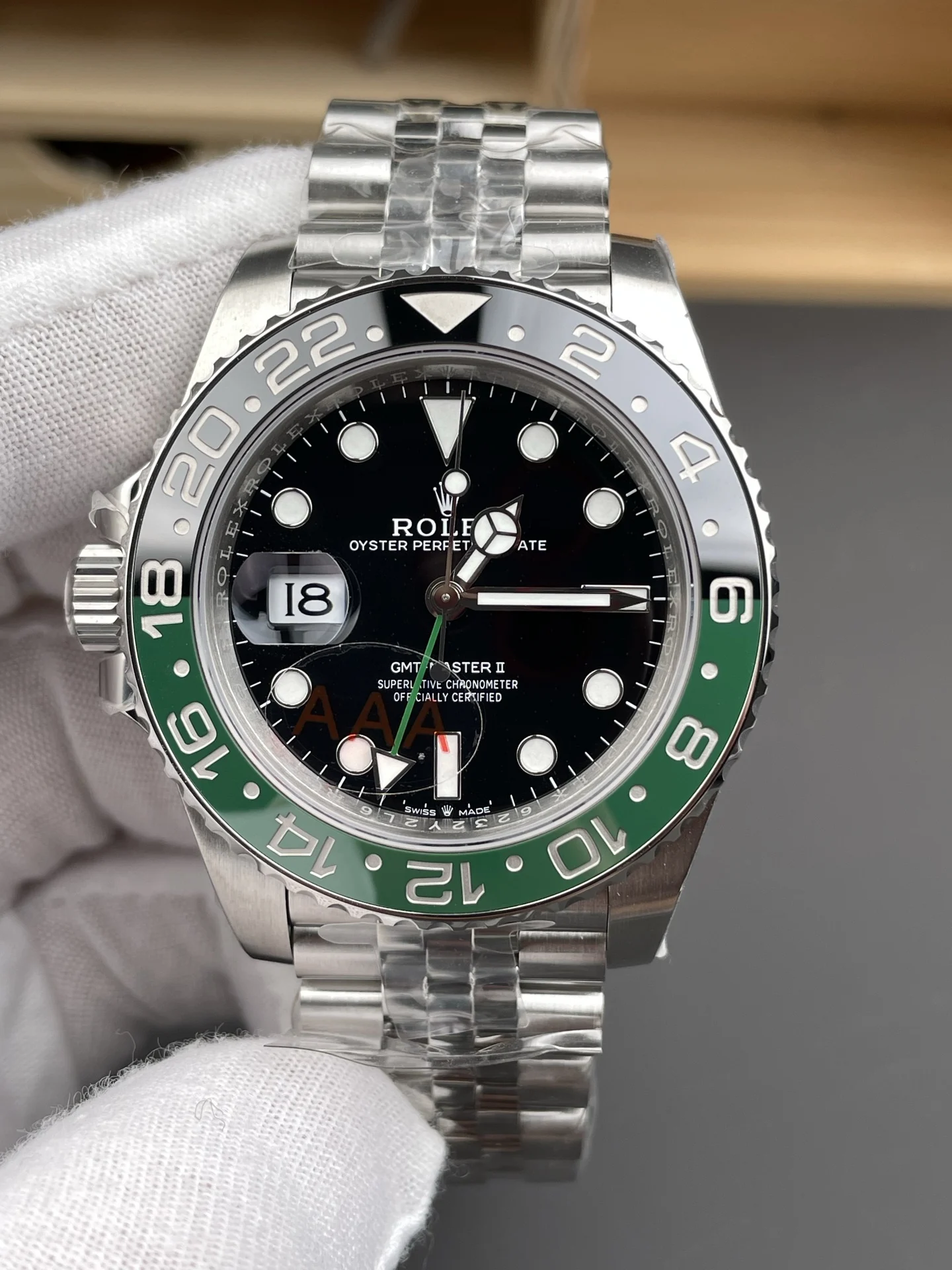Rolex GMT-Master Sprite 40mm — photographed off the sweep