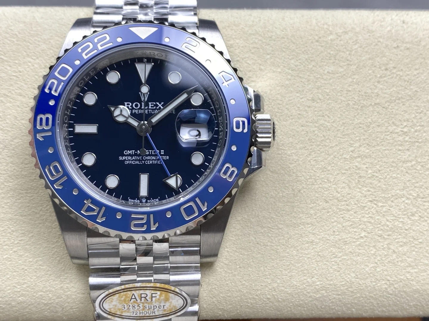 Rolex GMT-Master Steel 40mm — photographed off the sweep