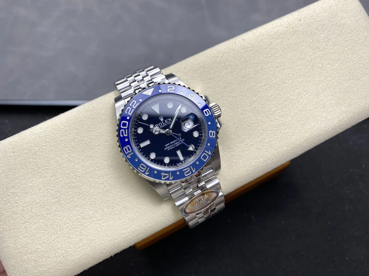 Rolex GMT-Master Steel 40mm — photographed off the sweep