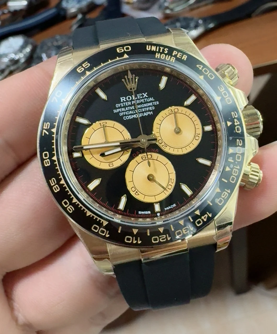 Rolex Golden Little Devil, dd4131 — photographed off the sweep
