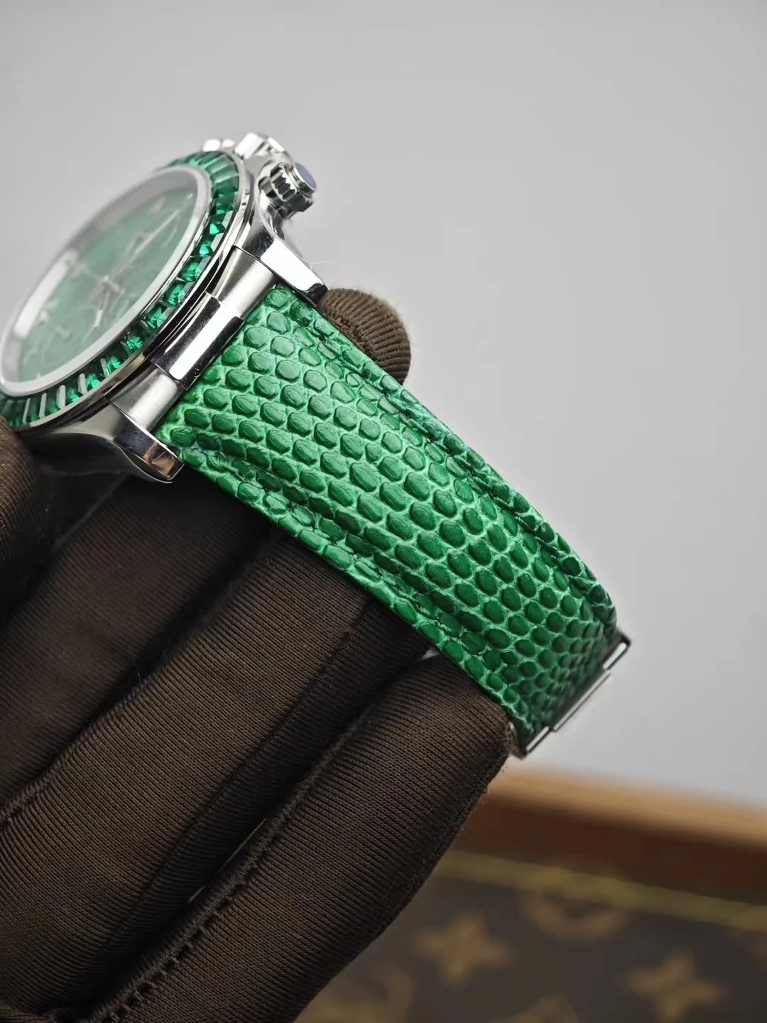Rolex Green Dial — photographed off the sweep