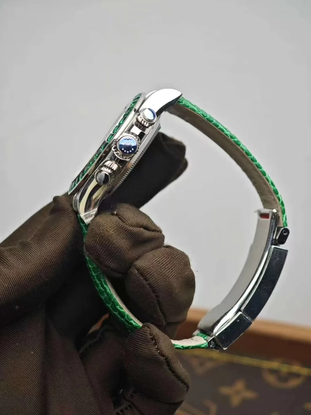 Rolex Green Dial — photographed off the sweep