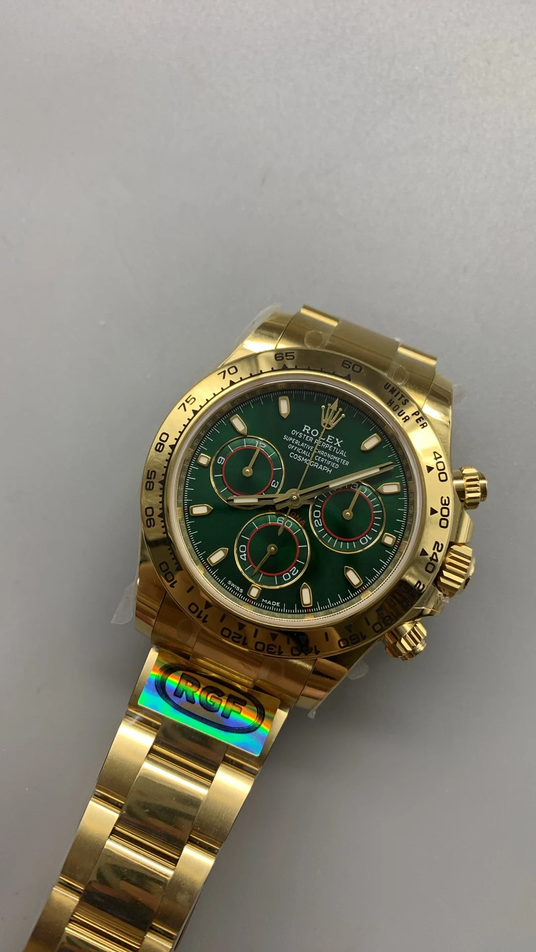 Rolex Green Dial — photographed off the sweep