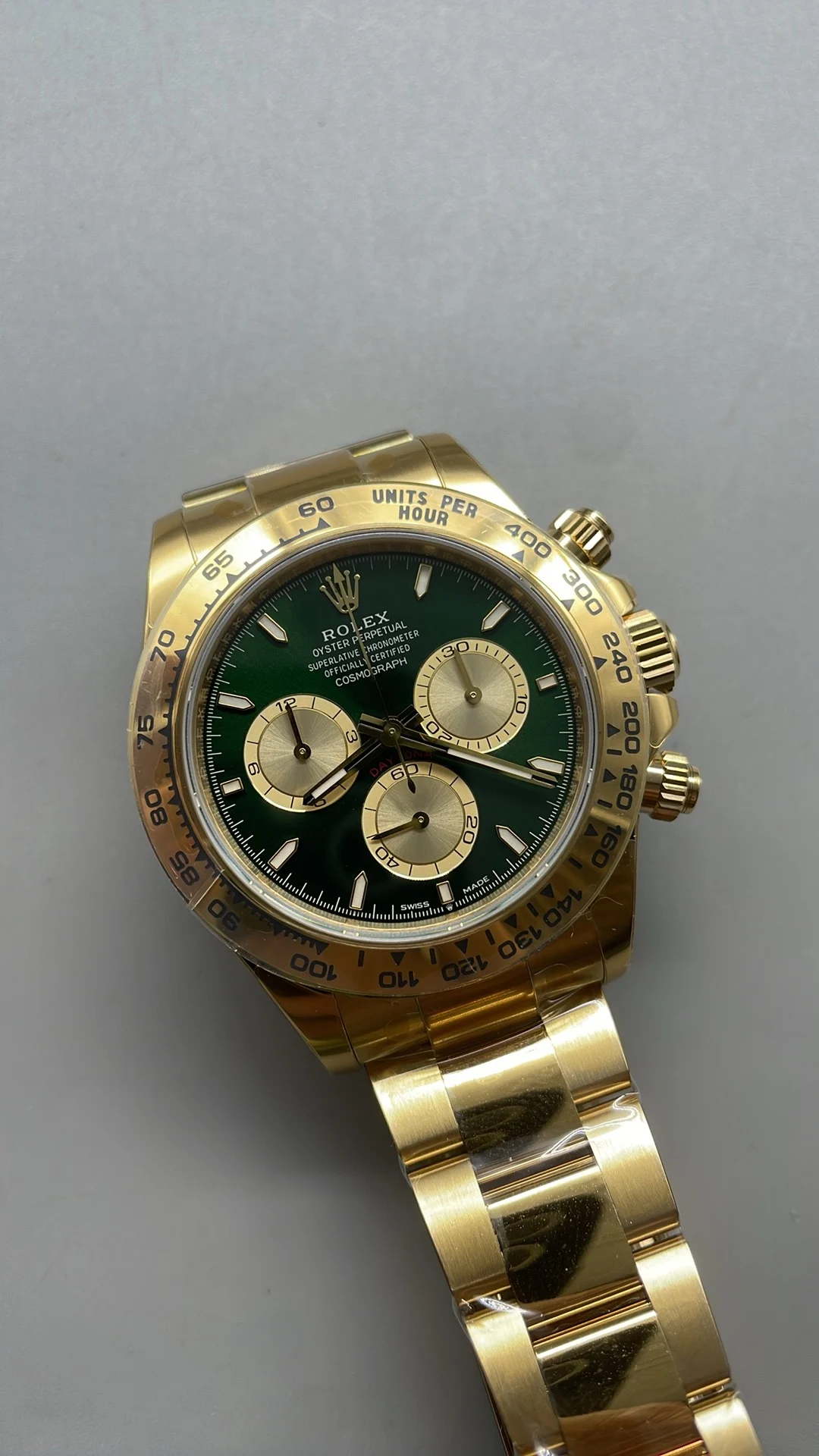 Rolex Green Dial — photographed off the sweep