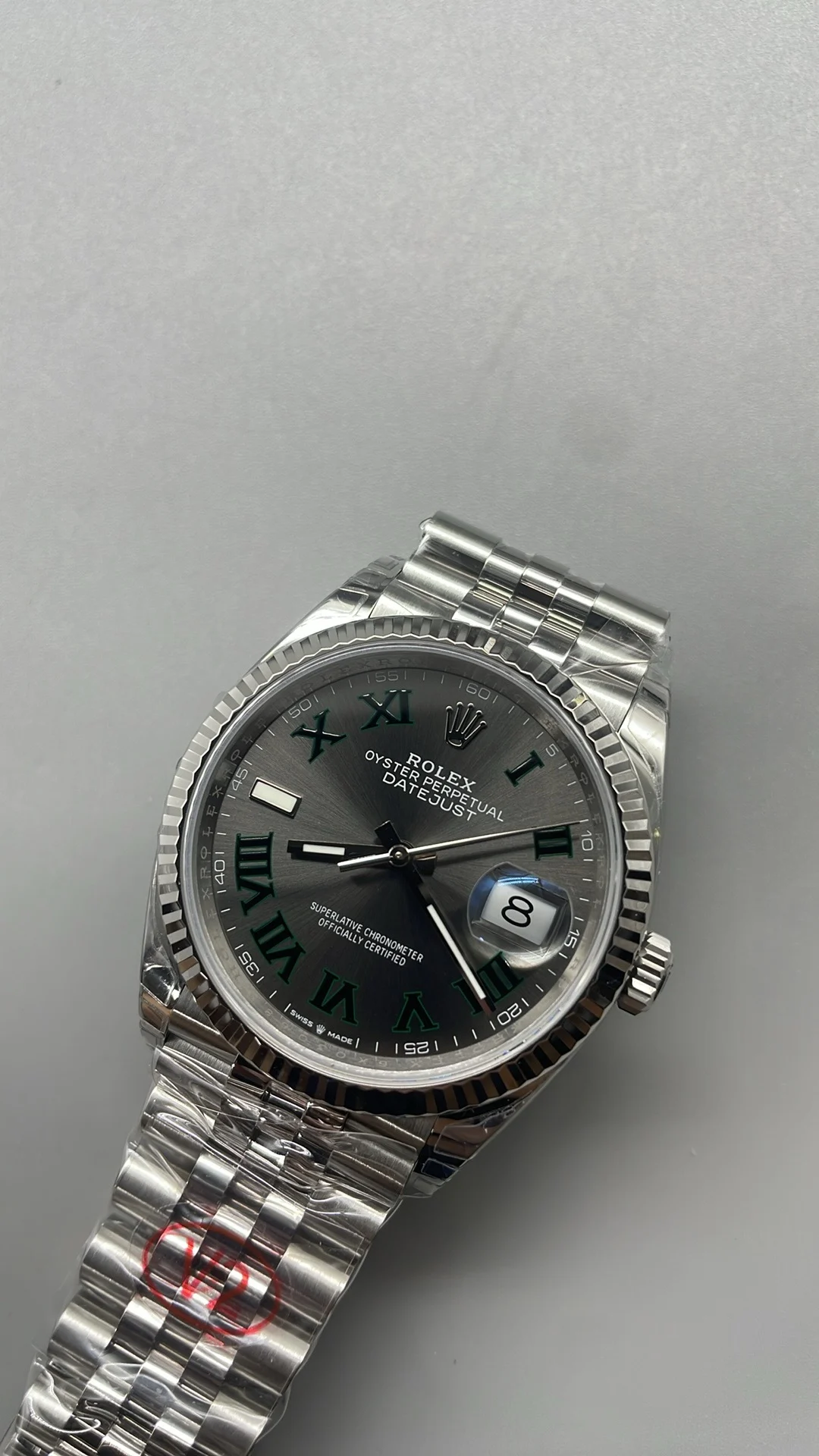 Rolex Green Dial 36mm — photographed off the sweep