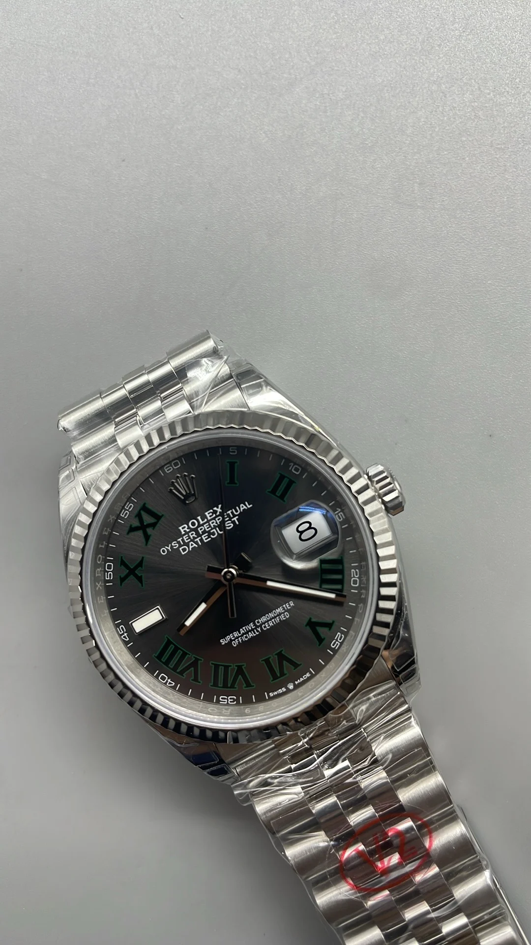 Rolex Green Dial 36mm — photographed off the sweep