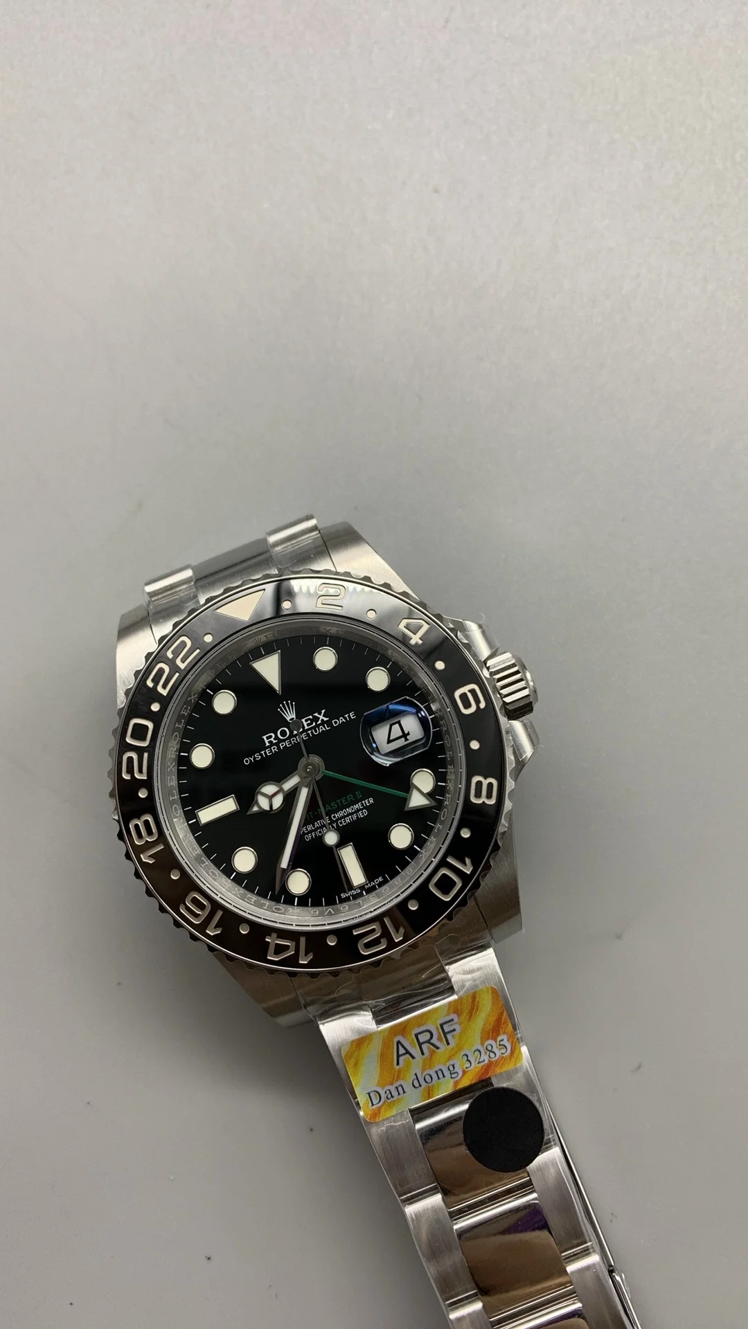 Rolex Green Dial — photographed off the sweep