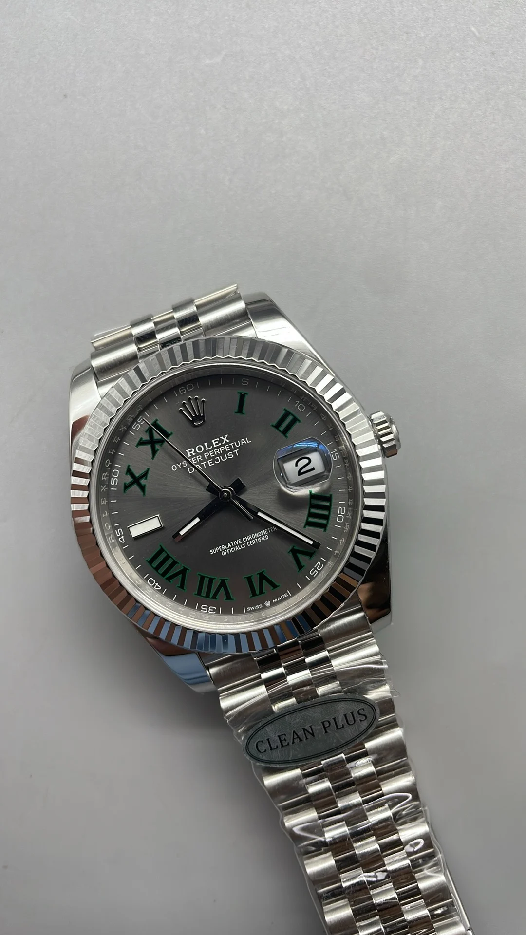Rolex Green Dial 41mm — photographed off the sweep
